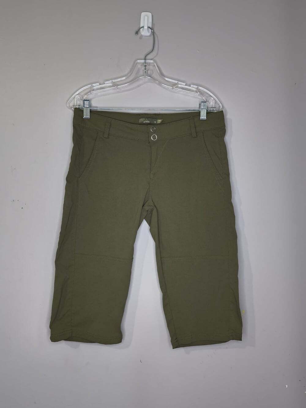prAna Halle Hiking Bermuda , Comfortable stretch, Olive 10 Mint